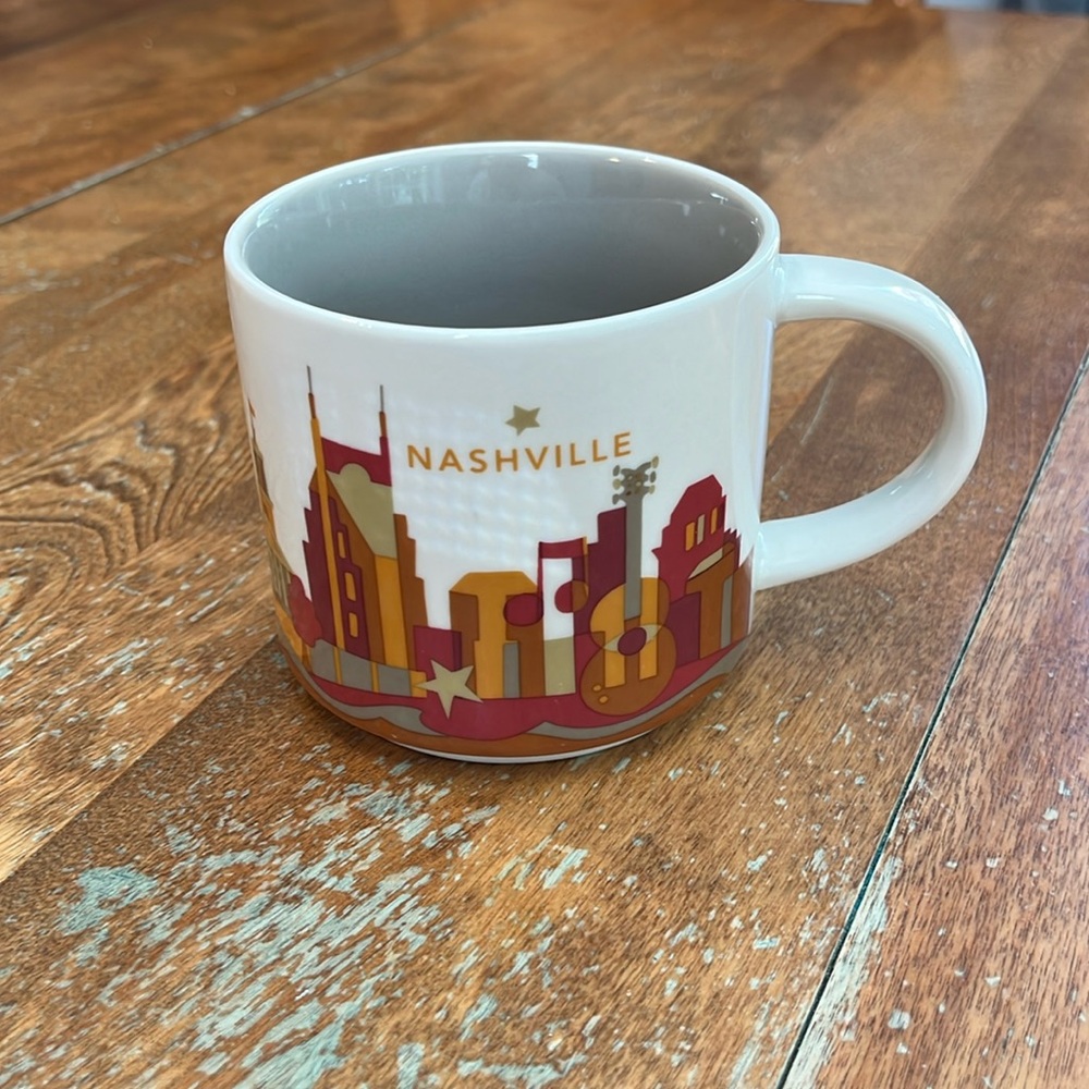 Starbucks Nashville Mug 2014 14 oz you are here collection